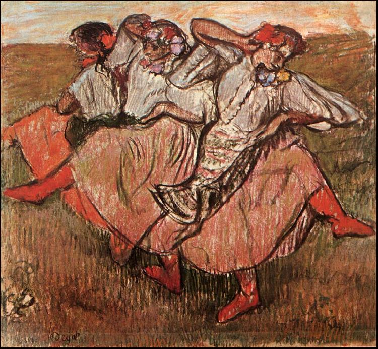Edgar Degas Three Russian Dancers China oil painting art